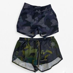 Kids Boys Old Navy Active Camouflage Shorts with zipper pockets XS